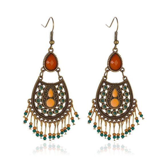 Gypsy style earrings #538  - Picture 2 of 7